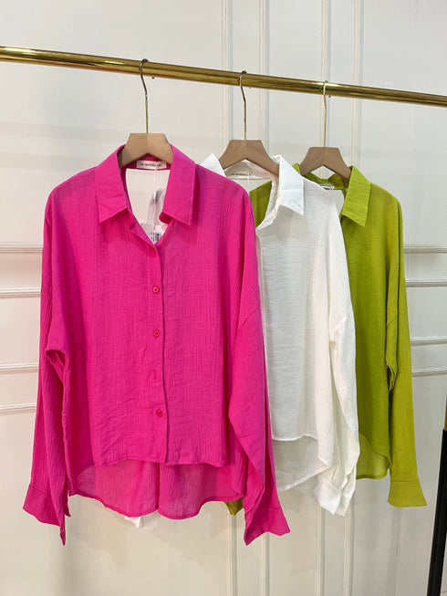 Summer Collar Down Hollow Out Back Shirts